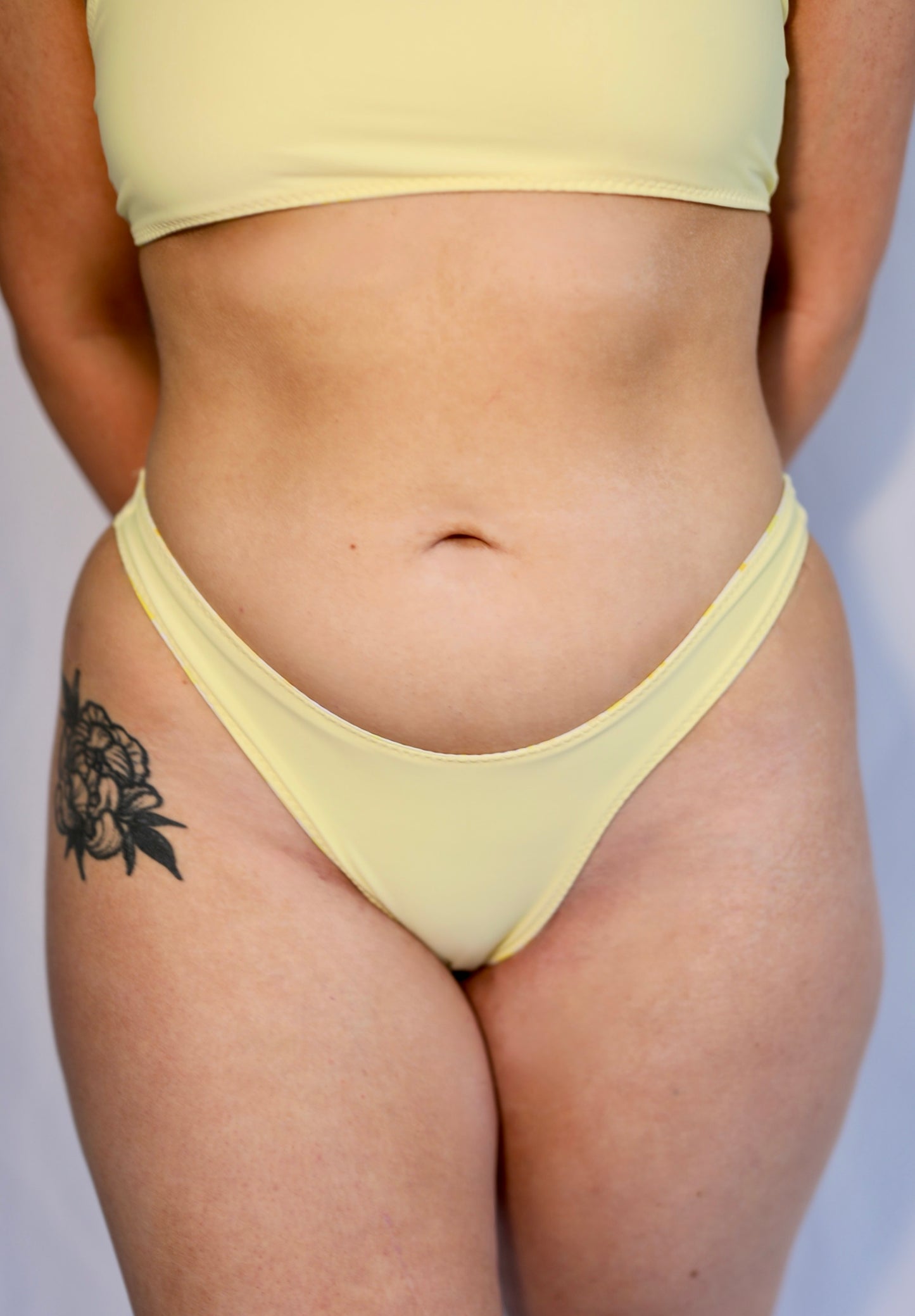 Sunseeker Reversible Bikini Bottoms - Lemon Peony