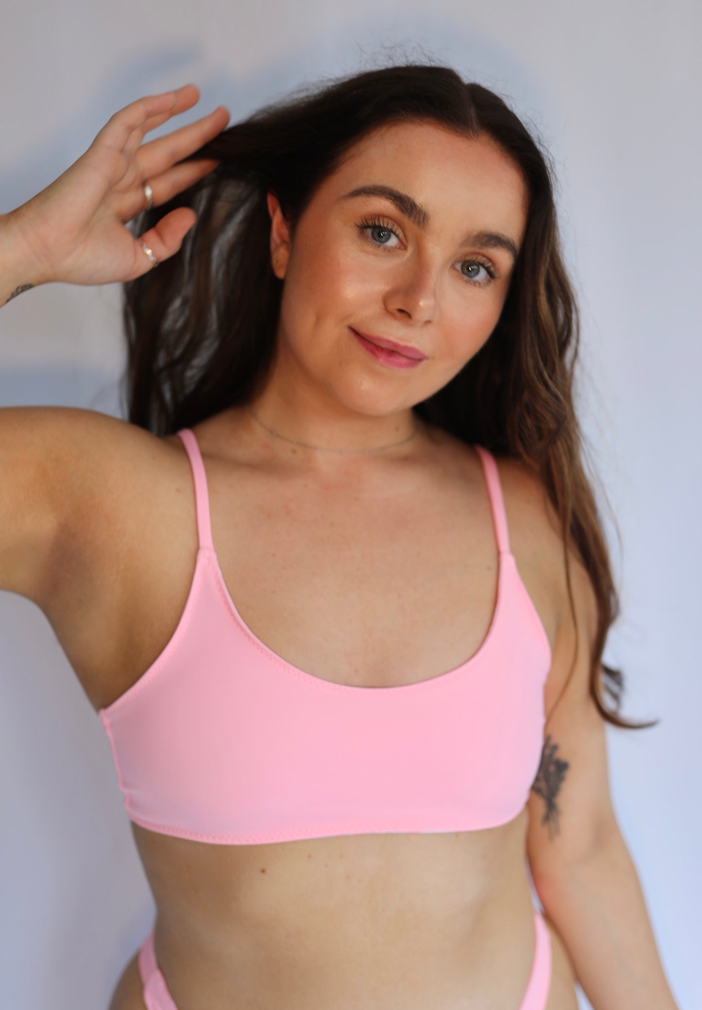 Heatwave Reversible Bikini Top - Blushed Petal