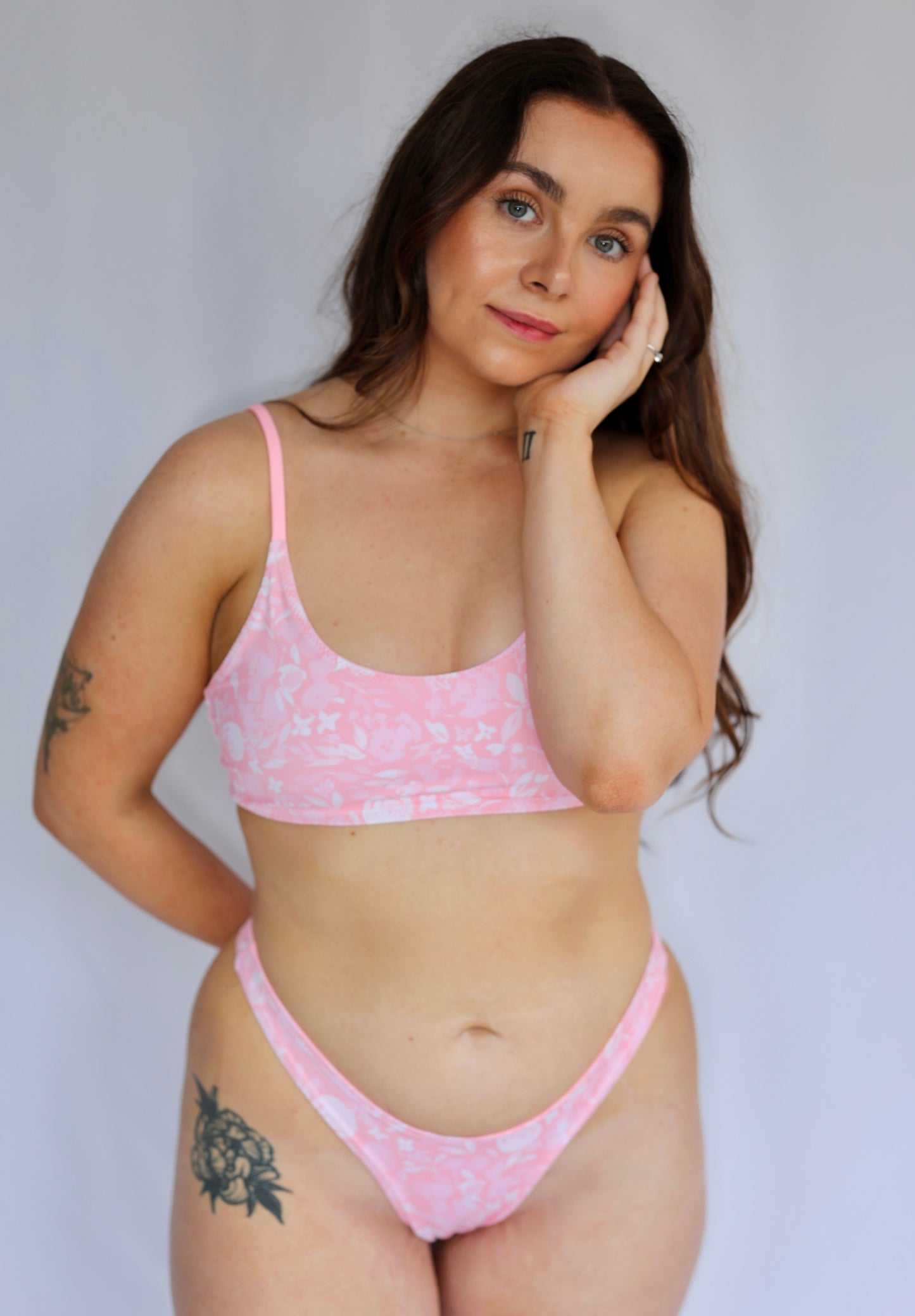Heatwave Reversible Bikini Top - Blushed Petal