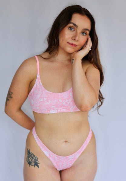 Heatwave Reversible Bikini Top - Blushed Petal