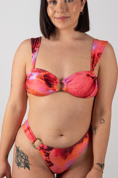Soleil Adjustable Cup Bikini Top in Solara