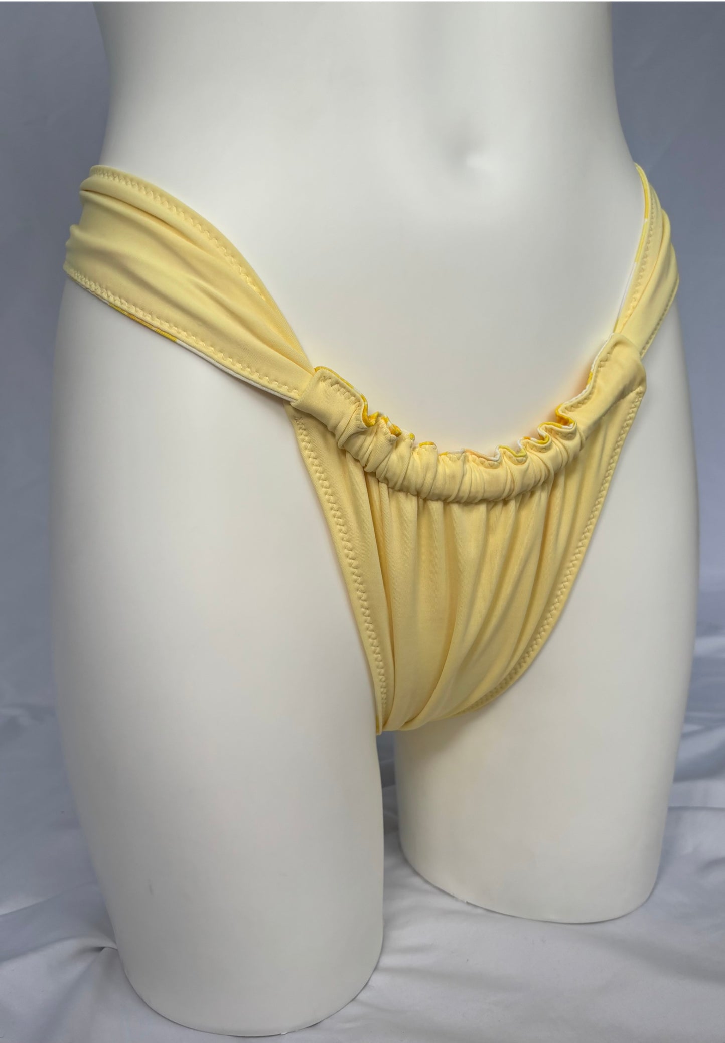 Shore Thing Reversible Cheeky Bikini Bottoms - Lemon Peony