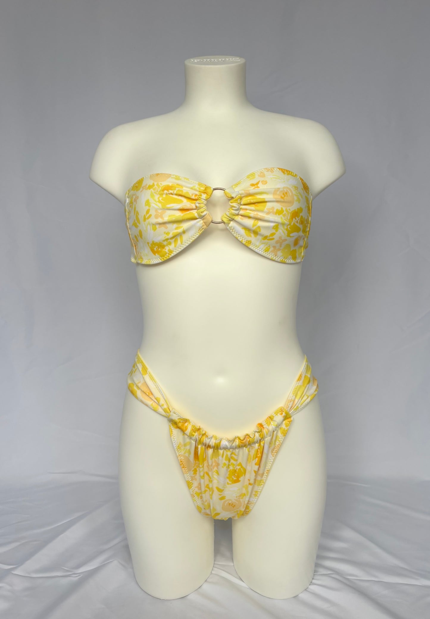 Shore Thing Reversible Cheeky Bikini Bottoms - Lemon Peony