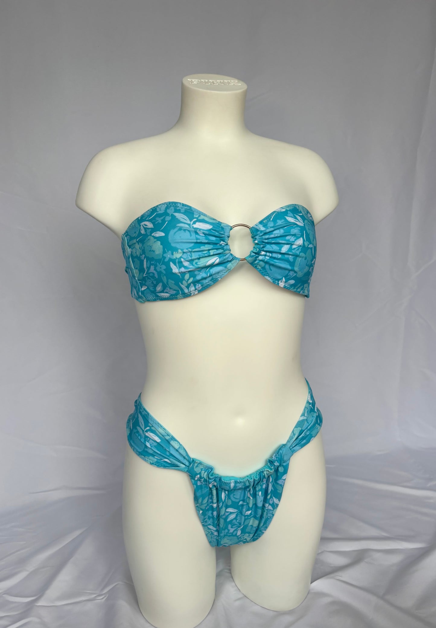 Shore Thing Reversible Cheeky Bikini Bottoms - Aqua Bloom