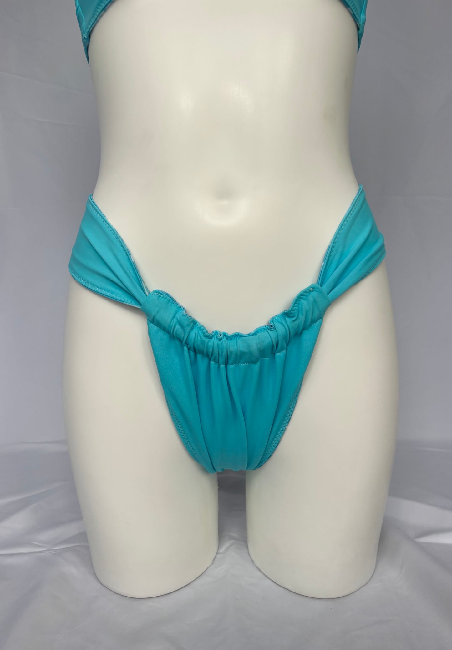 Shore Thing Reversible Cheeky Bikini Bottoms - Aqua Bloom