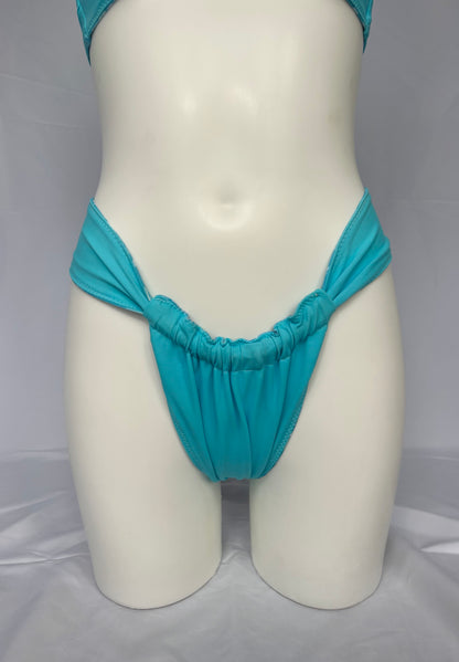 Shore Thing Reversible Cheeky Bikini Bottoms - Aqua Bloom