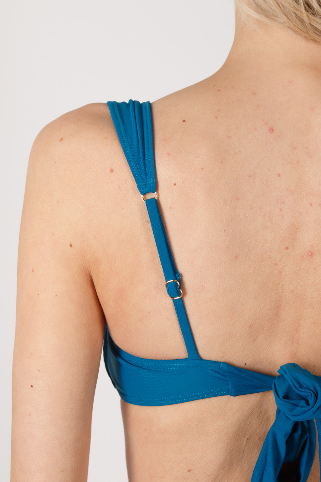 Soleil Adjustable Cup Bikini Top in Teal