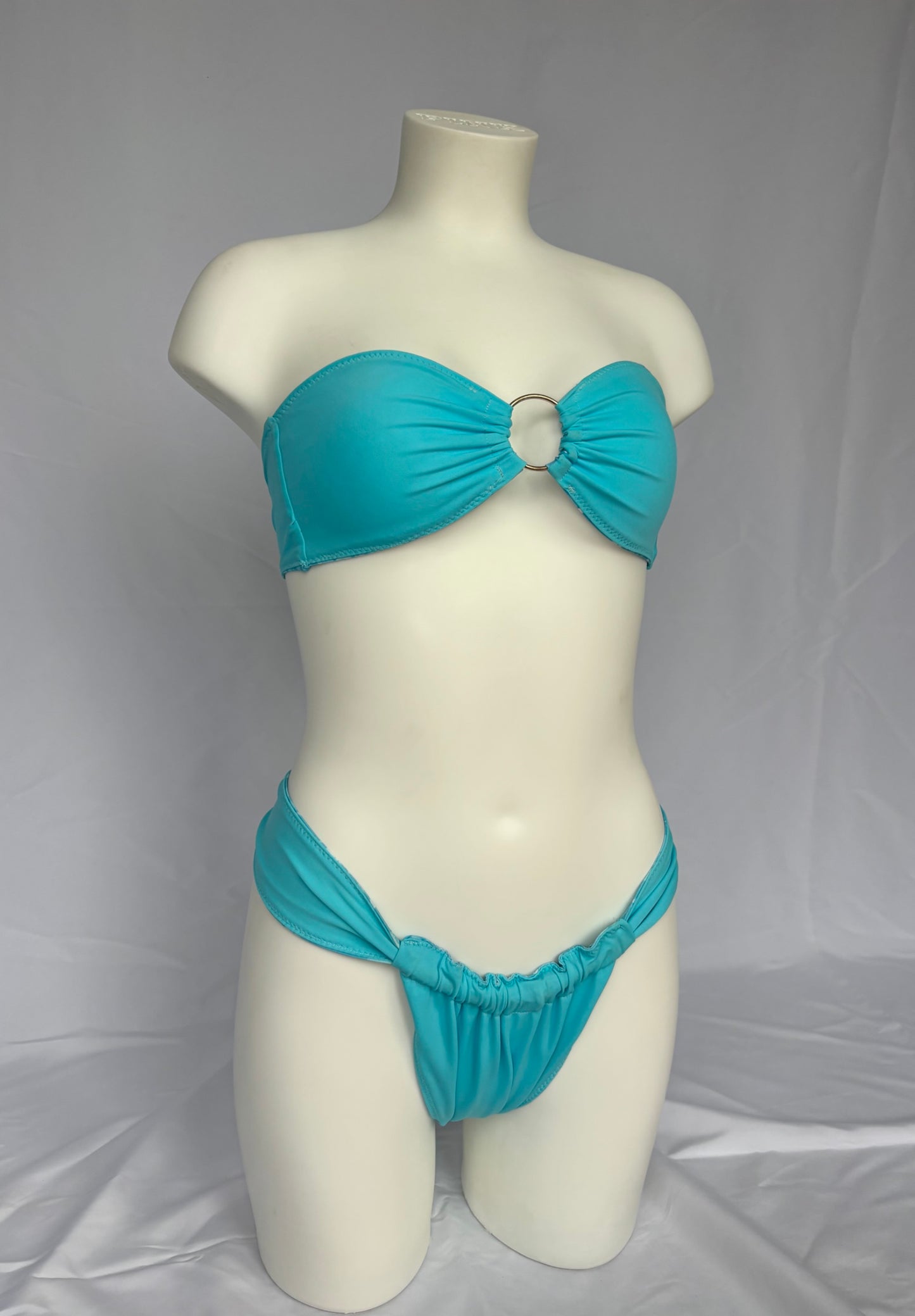 Shore Thing Reversible Cheeky Bikini Bottoms - Aqua Bloom