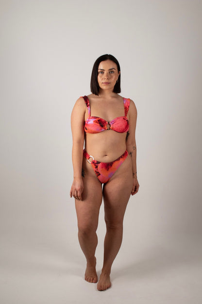 Soleil Adjustable Cup Bikini Top in Solara