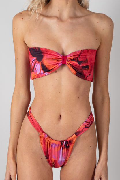 Shore Thing Handmade Reversible Cheeky Bikini Bottoms in Cherry