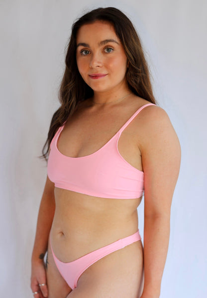 Heatwave Reversible Bikini Top - Blushed Petal