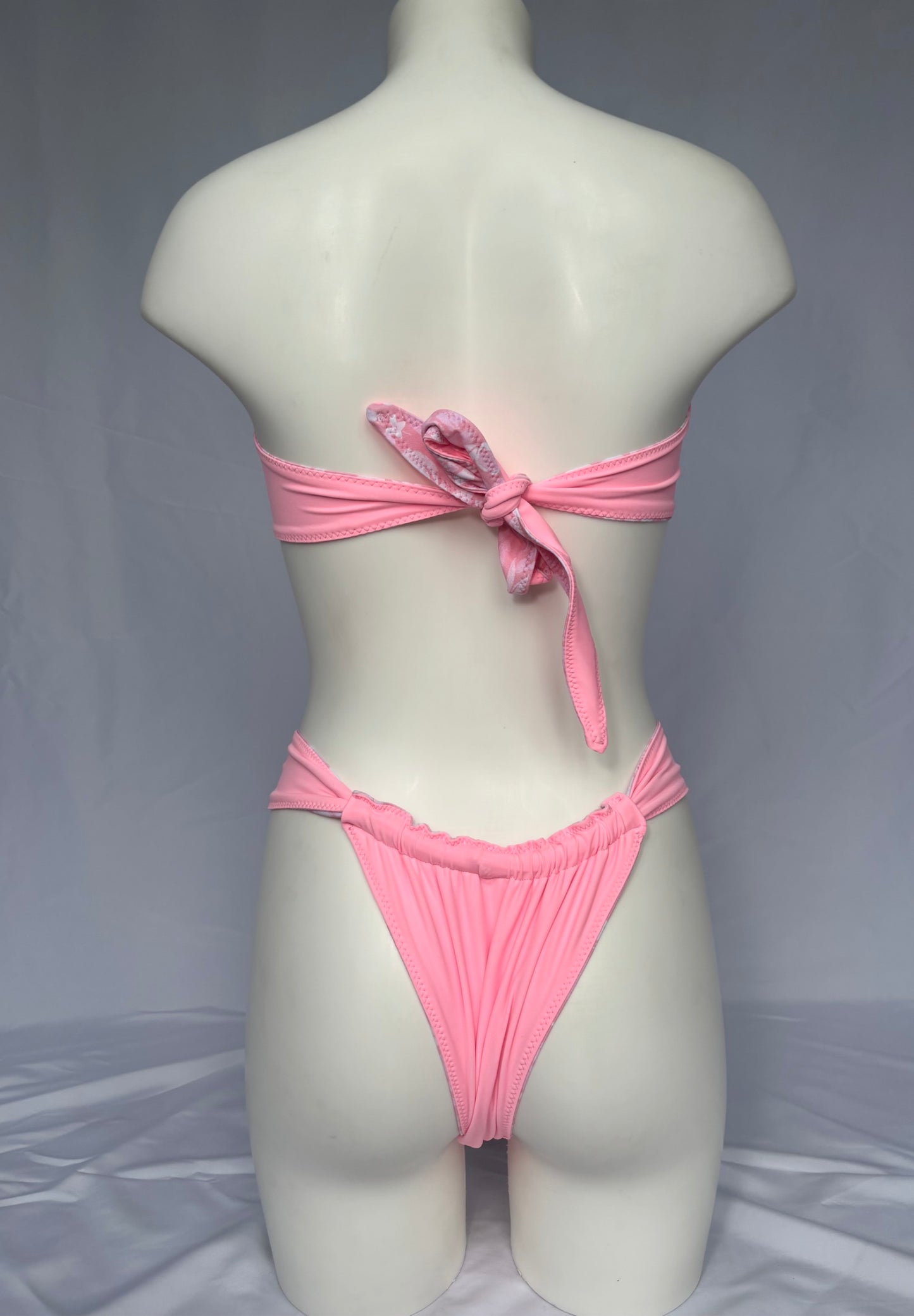 Shore Thing Reversible Cheeky Bikini Bottoms - Blushed Petal