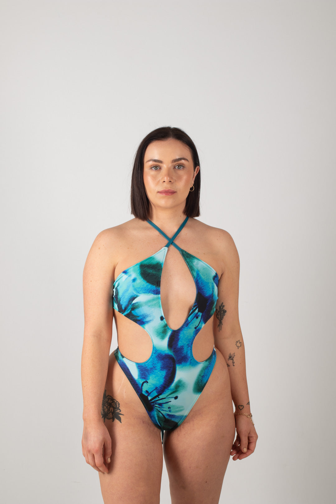 Heatwave Reversible Swimsuit in Teal & Azura Print