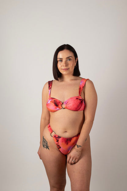 Golden Sands Cheeky Cut Bottoms in Solara Print