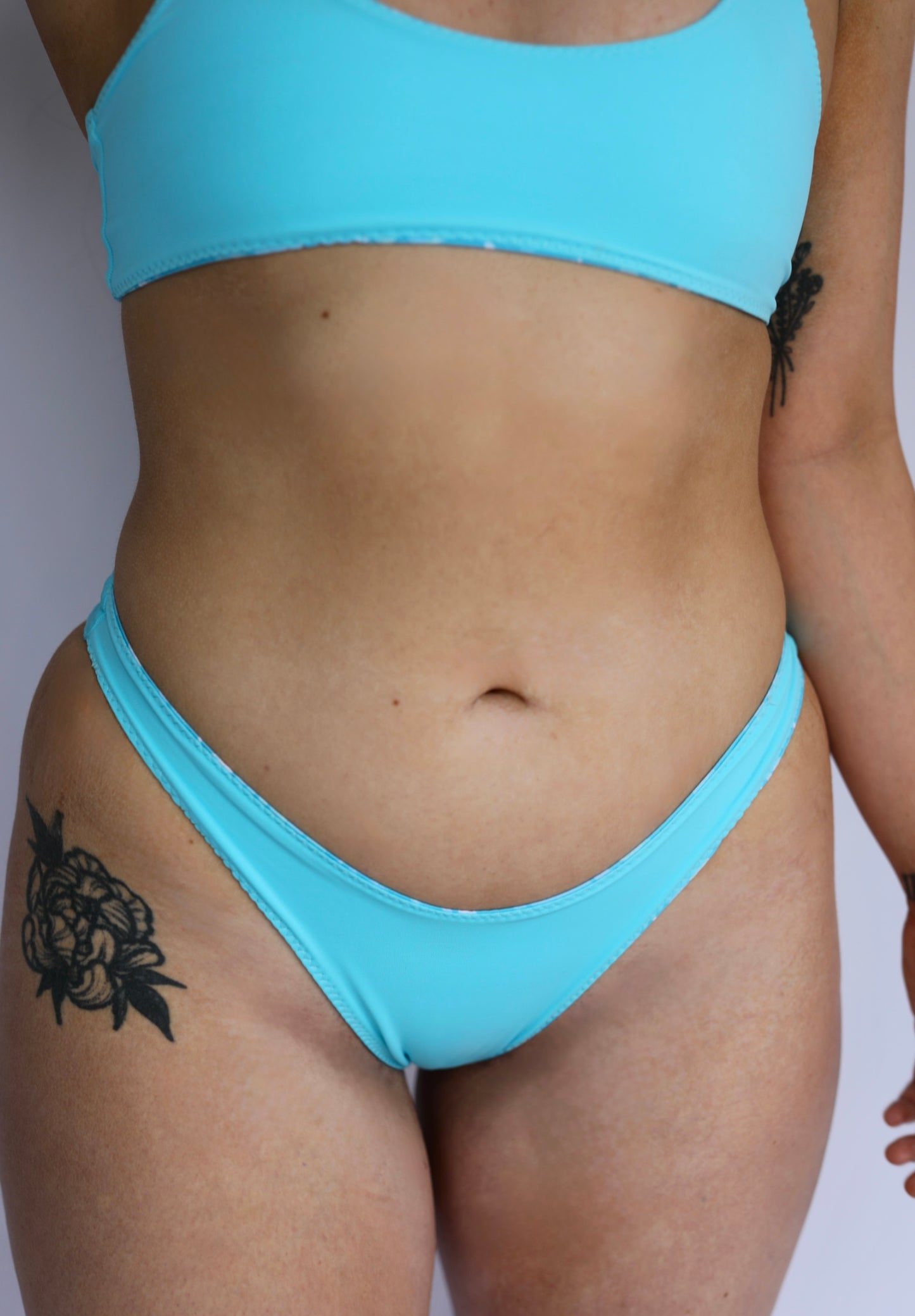 Sunseeker Reversible Bikini Bottoms - Aqua Bloom