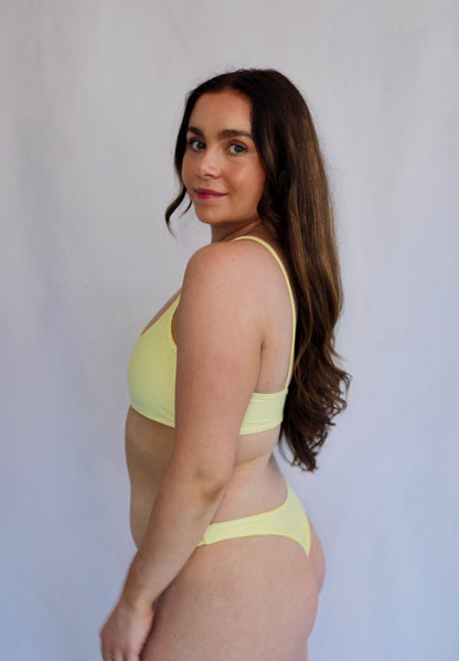 Sunseeker Reversible Bikini Bottoms - Lemon Peony