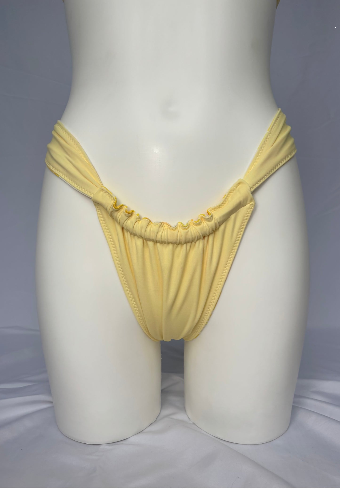 Shore Thing Reversible Cheeky Bikini Bottoms - Lemon Peony