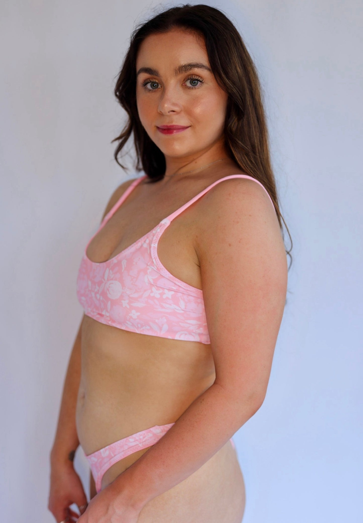 Heatwave Reversible Bikini Top - Blushed Petal